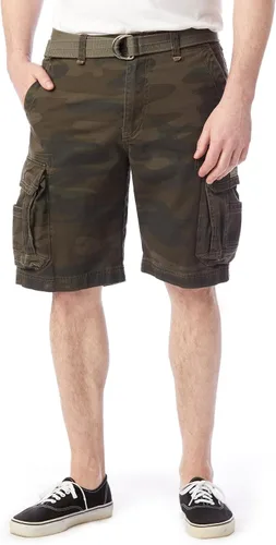 Vista 62 de Unionbay Survivor pantalones cortos de cargo con cinturón para hombre