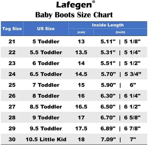 Vista 7 de LAFEGEN Toddler Boys Girls Leather Non-Slip Hiking Boots Outdoor Waterproof Lace-Up Snowshoes (ToddlerLittle Kid)