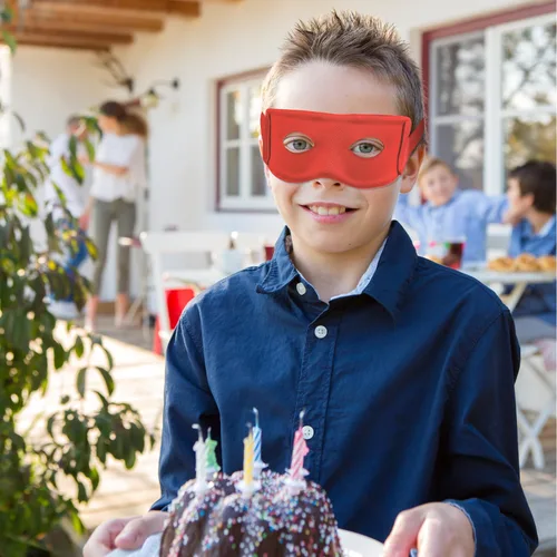 Vista 5 de BOXOB 4 máscaras de ojos para decoración de fiesta de tortugas