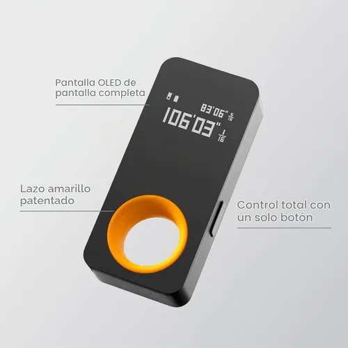 Vista 8 de HOTO Herramienta de medición láser de tamaño bolsillo, regalo de cumpleaños