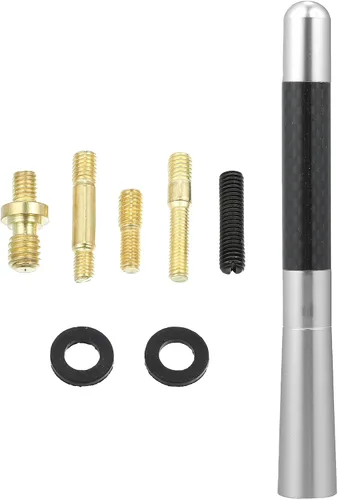 Vista 8 de X AUTOHAUX 1 Unidades 4.7 in 4.7 Pulgadas Universal Coche AM FM Radio Señal Antena Mástil para Jeep para Dodge para Ram para Ford para Toyota Fibra
