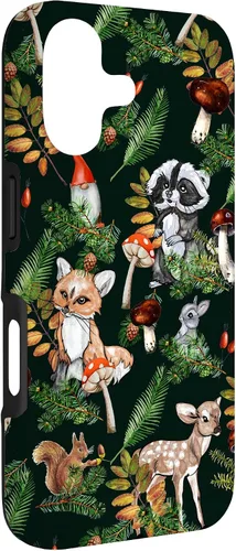 Vista 3 de Mushroom Toadstool Forest Gnome Baby Animal Woodland Fungi Case for iPhone 17