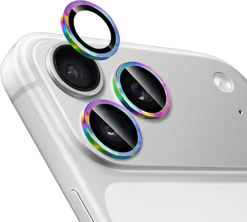 Vista 12 de Compatible con iPhone 13 Pro para iPhone 13 Pro Max, protector de lente de cámara antiarañazos, vidrio templado 9H, protector de cámara de metal a