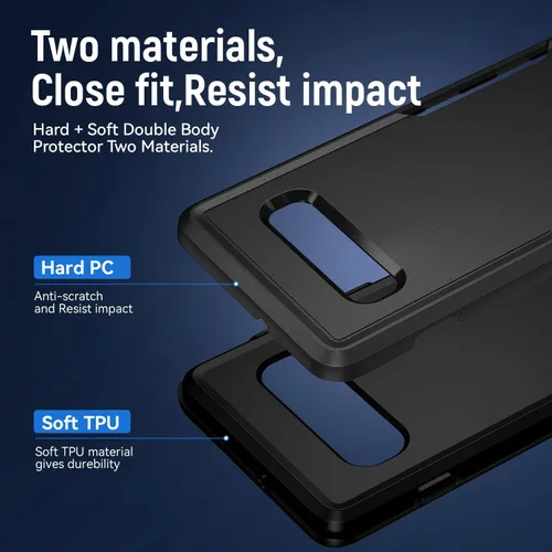 Vista 5 de Funda para Samsung Galaxy S10 Plus, con Protector de Pantalla [Probado contra Caídas de Grado Militar] Funda Protectora de Servicio Pesado