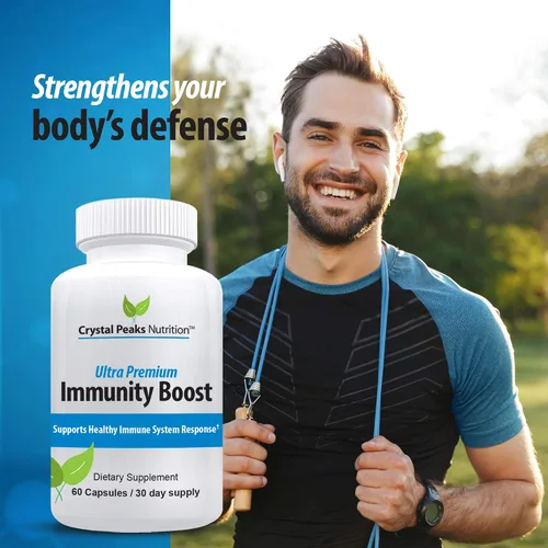 Vista 3 de Cápsulas de apoyo inmunológico con saúco, vitamina C, equinácea, ajo, zinc, cúrcuma y más para hombres y mujeres adultos, vitaminas de apoyo