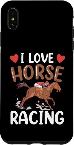 Vista 10 de Funda para iPhone 13 I Love Horse Racing Horses Race Racer