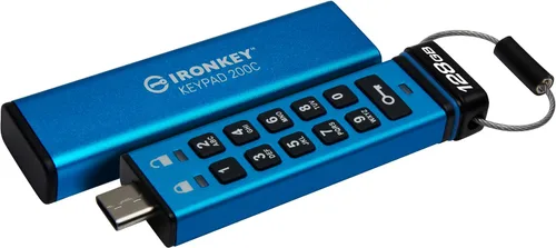 Vista 15 de Kingston Ironkey Keypad 200 16GB USB cifrado Teclado alfanumérico Acceso multipin XTS-AES 256 bits Certificado FIPS 140-3 Nivel 3 Fuerza