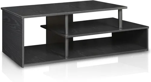 Vista 4 de Furinno Econ - Soporte de televisor de baja altura, color negro