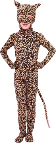 Vista 3 de Aniler Disfraz de Halloween de elastano para niños, body de animal para niños, overol invisible para niñas