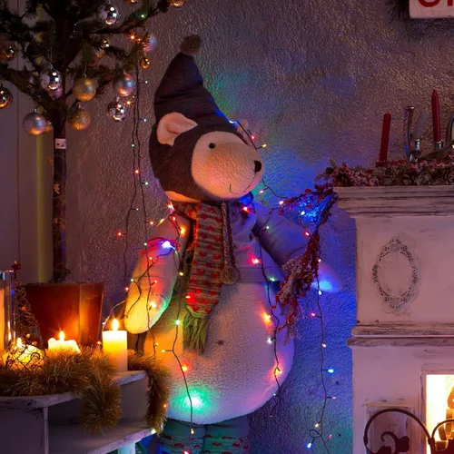 Vista 4 de PEIDUO Luces de Navidad con Música, Controlador de Sensor de Movimiento por Infrarrojos con 6 Modos, Resistente al Agua para Decoración de Fiestas