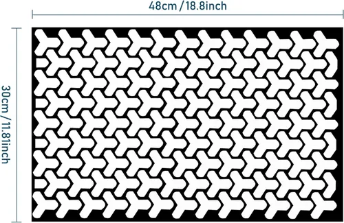 Vista 2 de Paquete de 2 láminas autoadhesivas para faros delanteros, color Y cuadrícula, para luces traseras, autoadhesivas, de 18.89 x 11.81 pulgadas