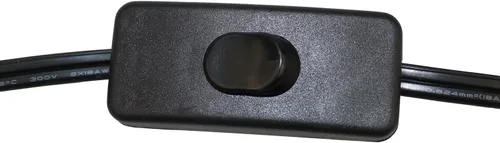 Vista 8 de Cable de repuesto para lámpara de sal de 6 pies con interruptor de encendido/apagado y base de candelabro E12, Negro