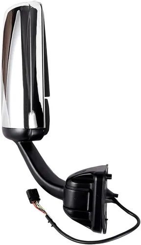 Vista 5 de Espejo de remolque de capó, espejo de puerta de camión apto para 2008-2016 para Freightliner para camión Cascadia con tapa cromada calentada