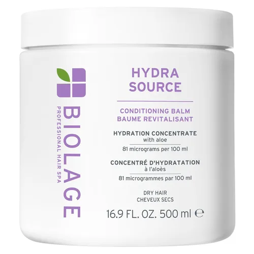Vista 13 de Biolage Hydra Source Conditioning Balm - For Fine To Medium Dry Hair, Moisturizes, Detangles & Adds Softness, Infused with Fermented Aloe &