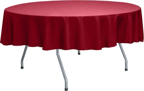Vista 28 de Ultimate Textile Mantel redondo reversible Shantung Satin Majestic de 84 pulgadas, color rosa hielo