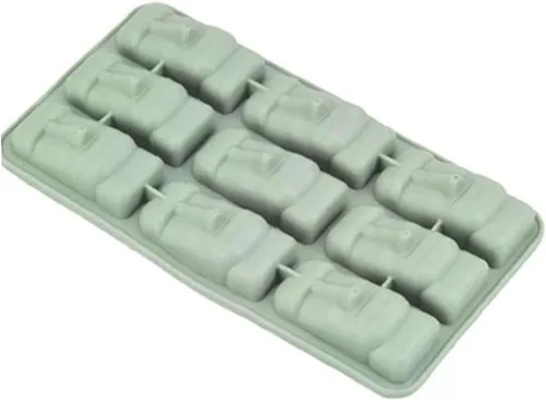 Vista 9 de Isla de Pascua Estatuas de Piedra Bandeja de Hielo Cubos Diy Molde Verano Mini Molde de Pastel de Silicona