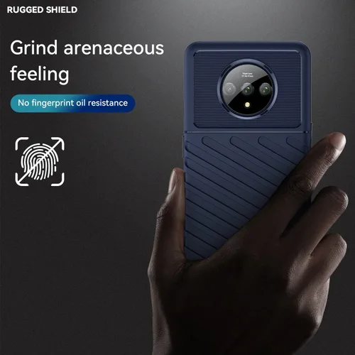 Vista 6 de Asuwish Funda de teléfono para OnePlus 7T con cubierta protectora de pantalla de vidrio templado y accesorios para celda, funda delgada y suave