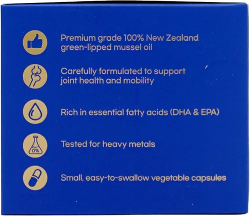 Vista 9 de Hi Well - Aceite de mejillón de labios verdes prémium de Nueva Zelanda/ 200 cápsulas de cápsulas/ Fabricado en Nueva Zelanda/ Procedente de aguas