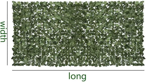 Vista 8 de Cerca de privacidad artificial para plantas de seto topiario artificial, valla artificial para jardín, valla decorativa, antifuerte, verde claro 807