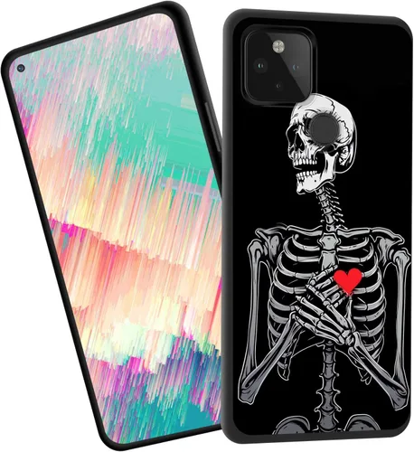 Vista 88 de for Google Pixel 4 XL Case,Slim Shockproof TPU Soft Rubber Silicone Cover Phone Case for Google Pixel 4 XL,Blue Skull Headphone