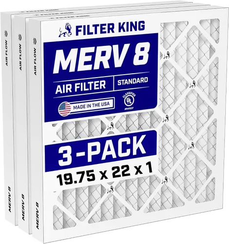 Vista 174 de Filter King Filtro de aire de 5.5x13.5x1 Paquete de 3 Filtros plisados MERV 8 HVAC para horno A/C Fabricado en Estados Unidos Tamaño real