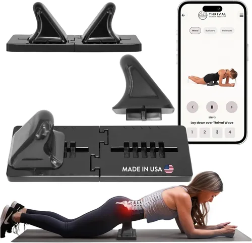 Vista 13 de Thrival - Herramienta de liberación muscular completamente ajustable para psoas, flexor de cadera, espalda, glúteo, iliaco y cuello para liberación