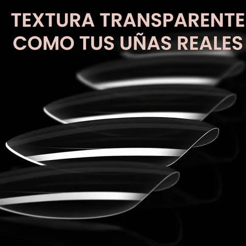 Vista 5 de AILLSA - Puntas de uñas de almendra medianas, 216 puntas de gel transparentes para bricolaje Full Cover, No Extra Filing Needed, Nails Extension
