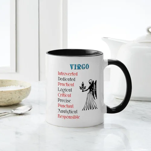 Vista 6 de CafePress Virgo Mug Taza de café de cerámica de 11 oz (11.0 fl oz)