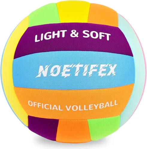 Vista 10 de Pelota de vóleibol suave - Tela súper suave y ligera para práctica en interiores, segura y silenciosa, ideal para niños, jóvenes, principiantes