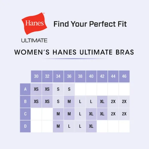 Vista 6 de Hanes HU03 - Brasier sin varillas de contorno suave para mujer