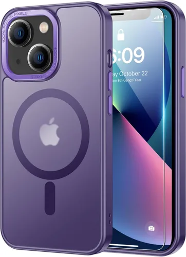Vista 32 de SEXYMOM Funda magnética para iPhone 11 con protector de pantalla, compatible con carga inalámbrica, prueba de caídas de grado militar de 21 pies, a