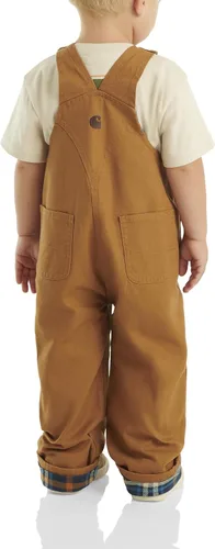 Vista 4 de Carhartt - Overol de lona lavada con forro de franela para bebé niño