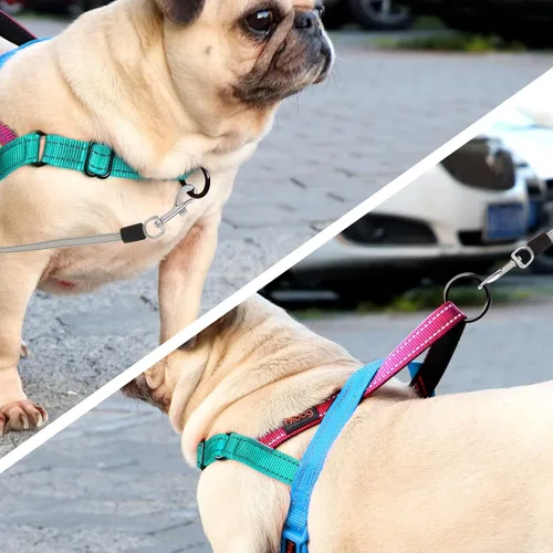 Vista 3 de Arnés para perros sin tirones con asa acolchada suave, arnés de chaleco ajustable y ligero de ajuste rápido, fácil para entrenamiento y paseo