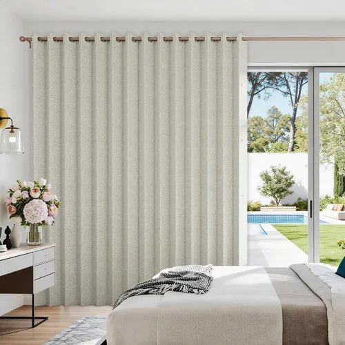 Vista 35 de Cortinas plisadas completamente opacas con cierre magnético, 72 pulgadas de largo, para interiores y exteriores, 1 panel, 45 pulgadas de ancho x 72