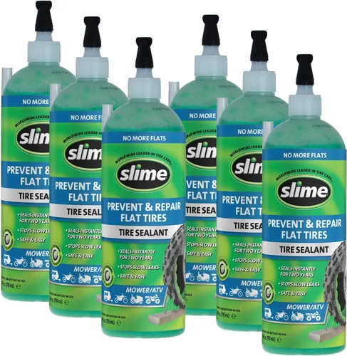 Vista 10 de Slime 10206 - Sellador de reparación de pinchazos de neumáticos planos, evita y repara, todos los neumáticos sin cámara fuera de carretera,