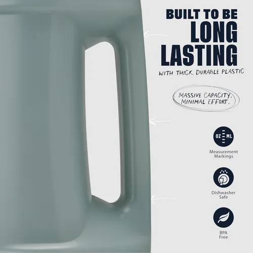Vista 3 de BlenderBottle Hydration Koda V1.5, botella de agua de medio galón, 74 onzas, bronceado a todo