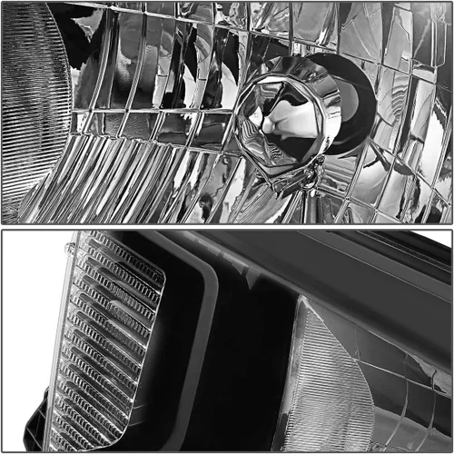 Vista 2 de DNA MOTORING Conjunto de faros delanteros (lado del conductor y del pasajero) compatible con Tundra 14-17, negro transparente, HL-OH-TTUND14-BK-CL1