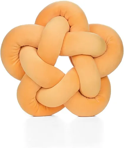 Vista 9 de chislim Bolas de almohada, almohada redonda con nudo hecho a mano, almohadas redondas de felpa decorativas para el hogar, para sofá, dormitorio