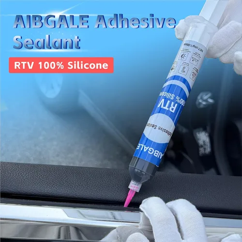 Vista 4 de RTV - Sellador adhesivo de silicona 100% negro, sellador aislante de silicona impermeable para parabrisas, puertas, placas de circuito, sensores