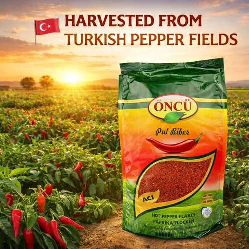 Vista 3 de Oncu Copos de Pimiento Rojo (Maras Biberi) 7.05 oz.