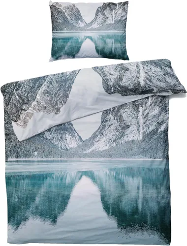 Vista 49 de Funda de edredón de ancla, tamaño individual, juego de cama náutico, 2 piezas, funda de edredón con patrón de microfibra suave con lazos