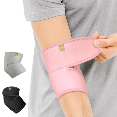 Vista 11 de Bracoo – Codera de neopreno, transpirable, talla única, color negro, para mano derecha