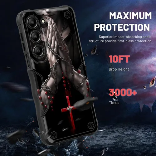 Vista 837 de Funda para Galaxy A14 5G, [Doble Capa][Protección contra Caídas de Grado Militar de 10 Pies] [Antideslizante] Funda Resistente a Prueba de Golpes