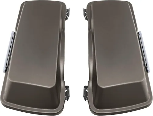 Vista 3 de TCT-MOTORPARTS Maletas de sillín rígidas de mezclilla de peltre con tapa y pestillo para Harley Touring FL Street Glide Road King 94-13 Heritage