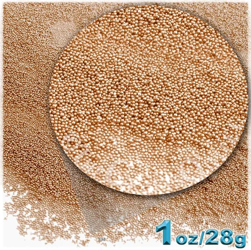 Vista 2 de The Crafts Outlet 1 oz = 0.99 oz Microperlas de plástico Nohole 0.024 in opaco marfil Peal