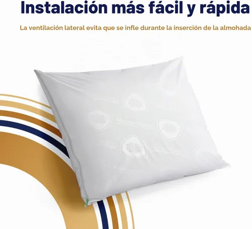 Vista 3 de CleanRest PRO Max - Protector de almohada impermeable, tamaño estándar, con cremallera (paquete de 1), a prueba de alérgenos y insectos de cama