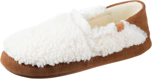 Vista 17 de Acorn - Pantuflas estilo mocasín para mujer Hojas marrones y rosadas