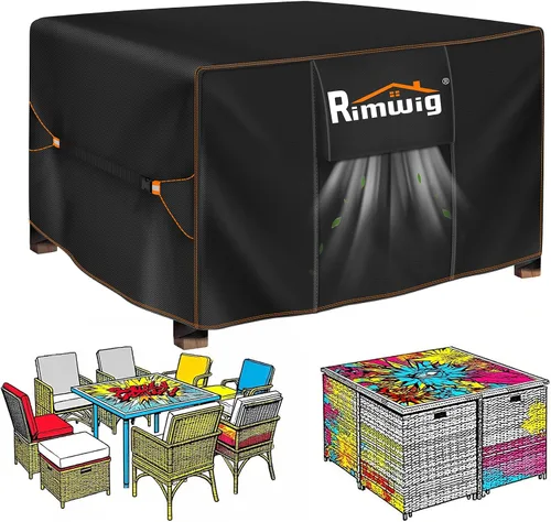 Vista 10 de Fundas extragrandes impermeables para juego de muebles de patio, liquidación de fundas para muebles de exterior, fundas para juego de sofá