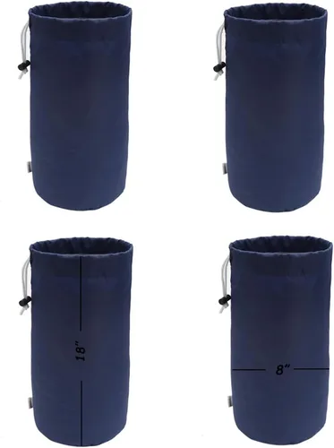 Vista 22 de Bolsa de saco, resistente al agua, con cordón duradero, paquete de 4