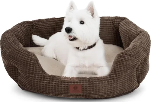 Vista 9 de American Kennel Club Cama para perro de 26 pulgadas, textura de palomitas de maíz, lavable, antideslizante, para perros medianos y grandes
